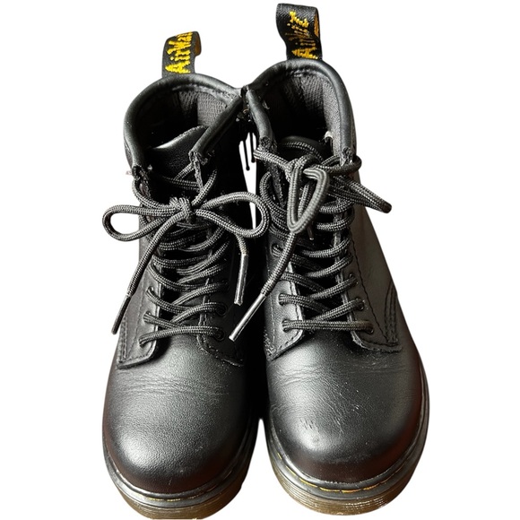 Dr. Martens Black Leather Lace-Up Boots Unisex EUC - Picture 3 of 8